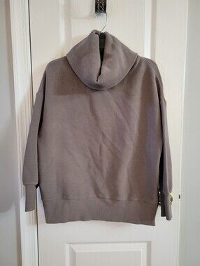 Varley Milton Ottoman Ribbed Cowl Neck Pullover Sweatshirt Size Small